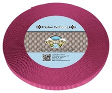 Country Brook Design  3/8 Inch Rose Heavy Duty Nylon Webbing, 10 Yards