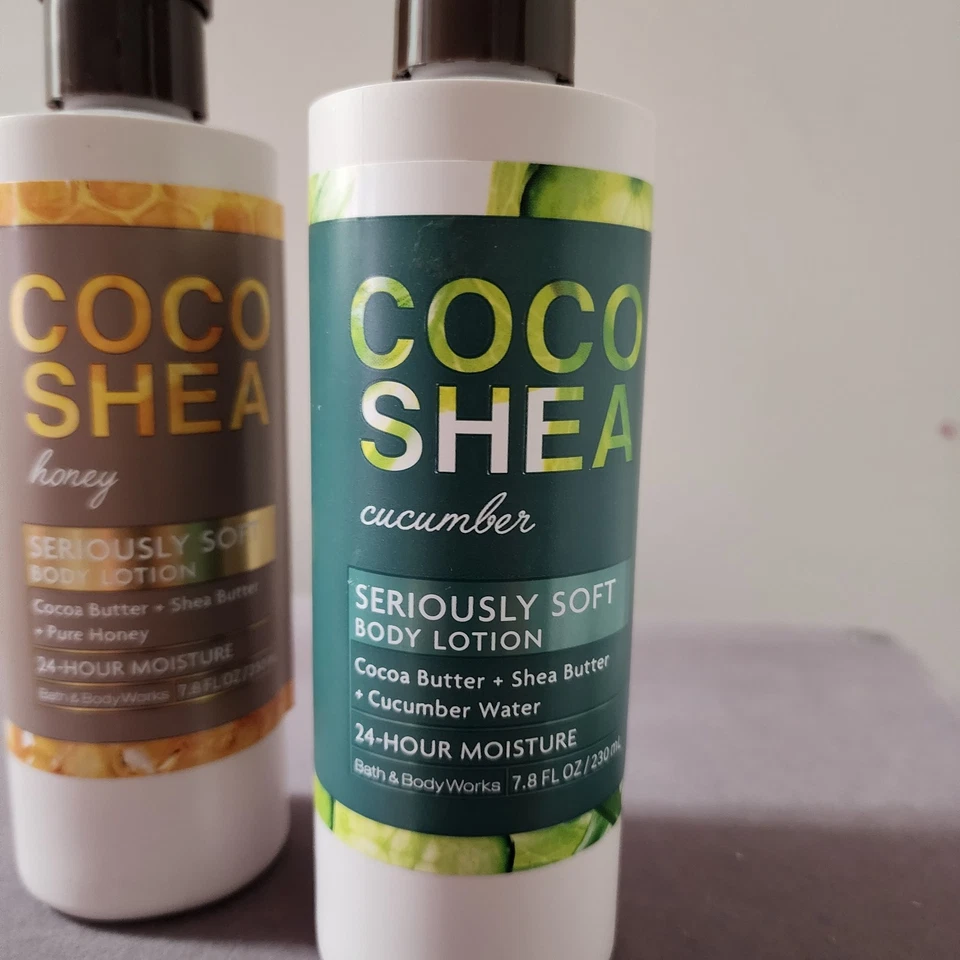Bath & Body Works Coco Shea Honey Cucumber Rich Moisture Body Lotion Lot 2 NEW - Image 3 of 4