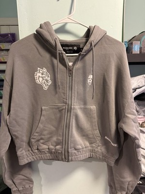 DARC SPORT Halloween II Michael Myers Gray Zip Hoodie Women's Size