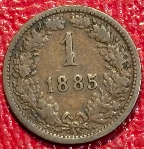 Photo of a 1885 Austria 1 Kreuzer from an eBay listing that sold on Jun 11, 2026