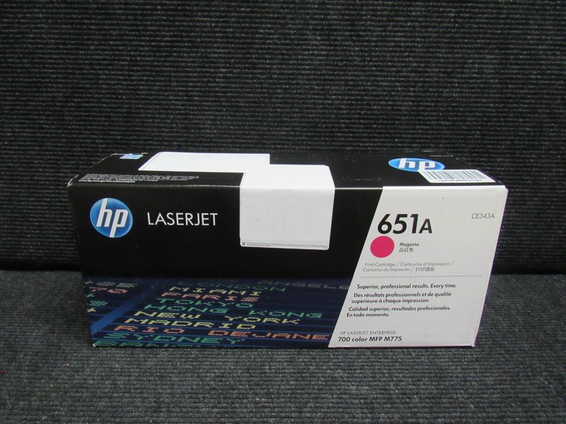 GENUINE HP CE343A (651A) MAGENTA TONER CARTRIDGE