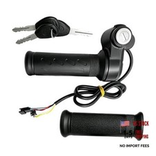 Ebike Full Twist Throttle Grip, with 2 Keys, Acceleration Control E Left Right
