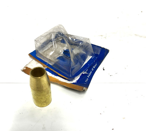 MILLER WELDS BRASS SLIP-ON STANDARD 1/2" GUN NOZZLE FLUSH TO TIP 169715