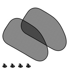 QKYS 2PCS Car Window Sun Shades, Shade for Baby Black, black