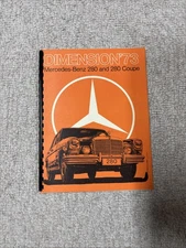 Vintage Mercedes-Benz,  280  And 280 Coupe Dimension’73 brochure