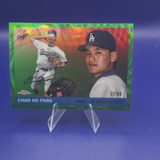 2025 topps platinum Chan Ho Park Green Wave Refractor /99