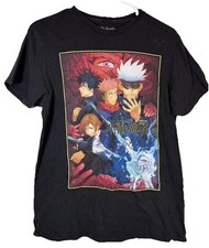 Jujutsu Kaisen Gojo Satoru Black Tee Shirt Men’s Medium CrunchyRoll Exclusive