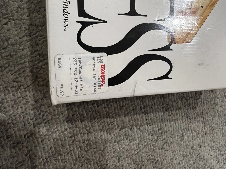 Microsoft Access para Windows compatible con IBM 1992 sin abrir sellado Foto 2 de 3