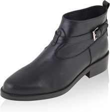 MILLE MIGLIA Damen Stiefel, Lederstiefel Ankle Boots, Schwarz EU 40