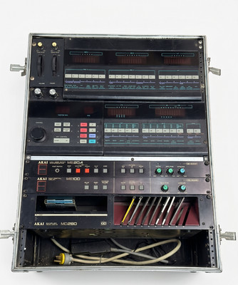 Ultra Rare Akai AX-80 Rack Conversion Analog Synth + ME20A ME10D MD280 QD Disks