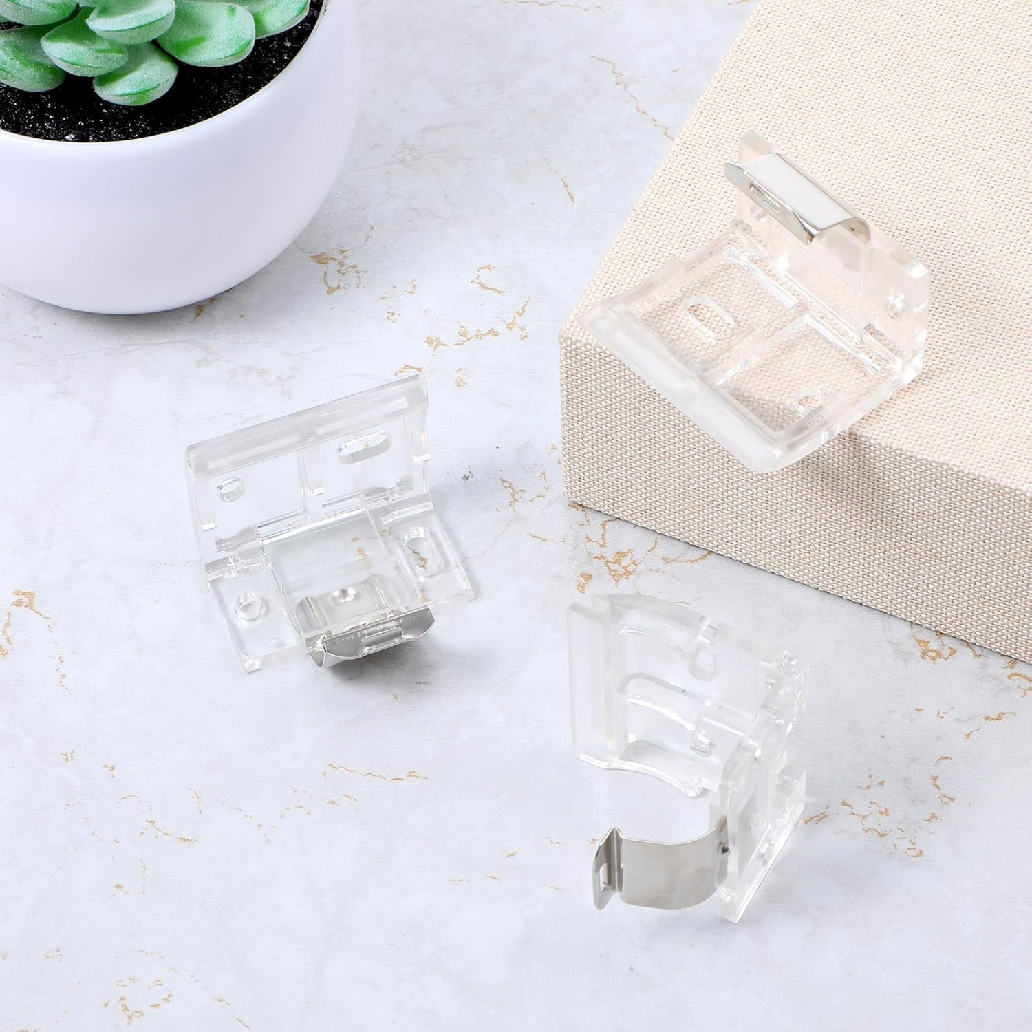 4 Pack Mounting Bracket with Metal Clip, Cordless Shade Brac