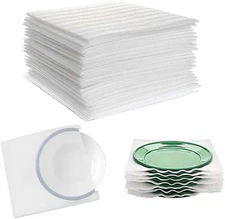100 Pcs Cushion Foam Pouches & Foam Sheets Dveda 12"x12" Packing Foam Pouches