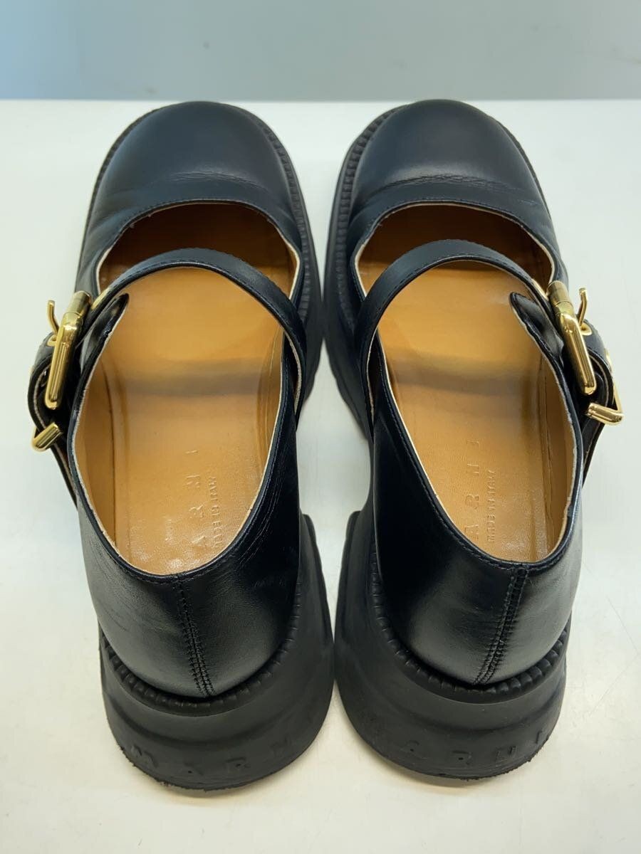 MARNI LOAFER PLATFORM SOLE MARY JANE 36 Black LEATHER Used
