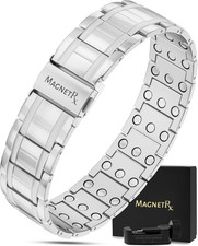   3X Strength Mens Magnetic Bracelet   Titanium Magnetic Bracelets for Men   Pre