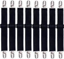 8 Pack Bed Sheet Straps, Adjustable Fitted Sheet Straps Clips, Heavy Duty Bed Sh
