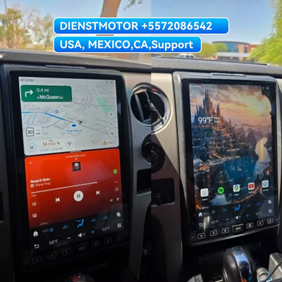 14.4 Inch Android 13 128GB For Ford F150 Raptor 2009-2014 Tesla Style Car GPS Na