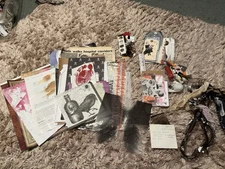 Scrapbook Kit Decoupage  Large Lot. Real True Crime Junk Journal ephemera