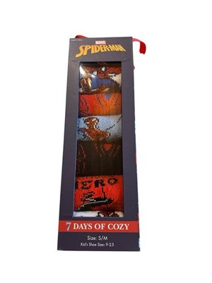 Marvel Spider-Man ''7 Days of Cozy'' Kids' Socks Gift Set