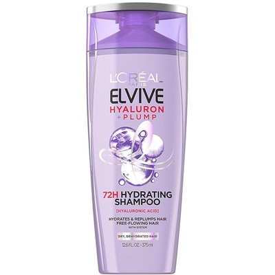 New L'Oreal Paris Elvive Hyaluron Plump Hydrating Shampoo 12.6 fl oz