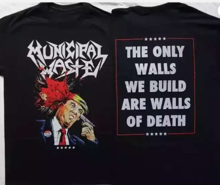 Municipal Waste Dump Donald Trump 2-Sided Cotton Unisex T-Shirt for Father's Day