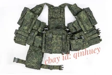 Russian Tactical Vest 6sh117 PKM/AK Set EMR Camo Molle Pouches Replica Gen3