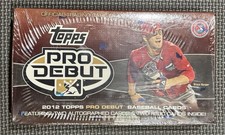 2012 Topps Pro Debut Baseball Hobby Box Factory Sealed 2 Autos & 2 Relics