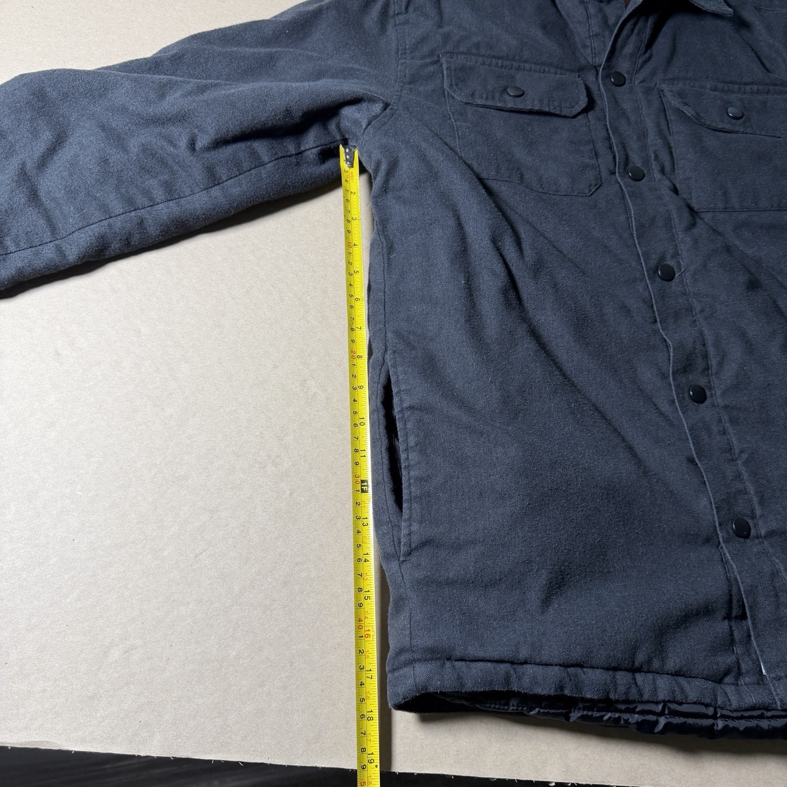 RUGGED ELEMENTS Jacket Mens Medium black Snap Coa… - image 9