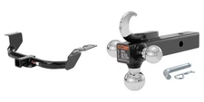 CURT Trailer Hitch Class 3 2in Receiver Multi-Ball Mount w/ Hook Tow Kit - 13119