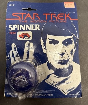 Star Trek The Motion Picture Spinner Toy Aviva 1979 Carded Vintage