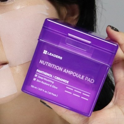 LEADERS Nutrition Ampulle Toner Pad 150ml 60pads Nourishing Radiance Vegan Pad