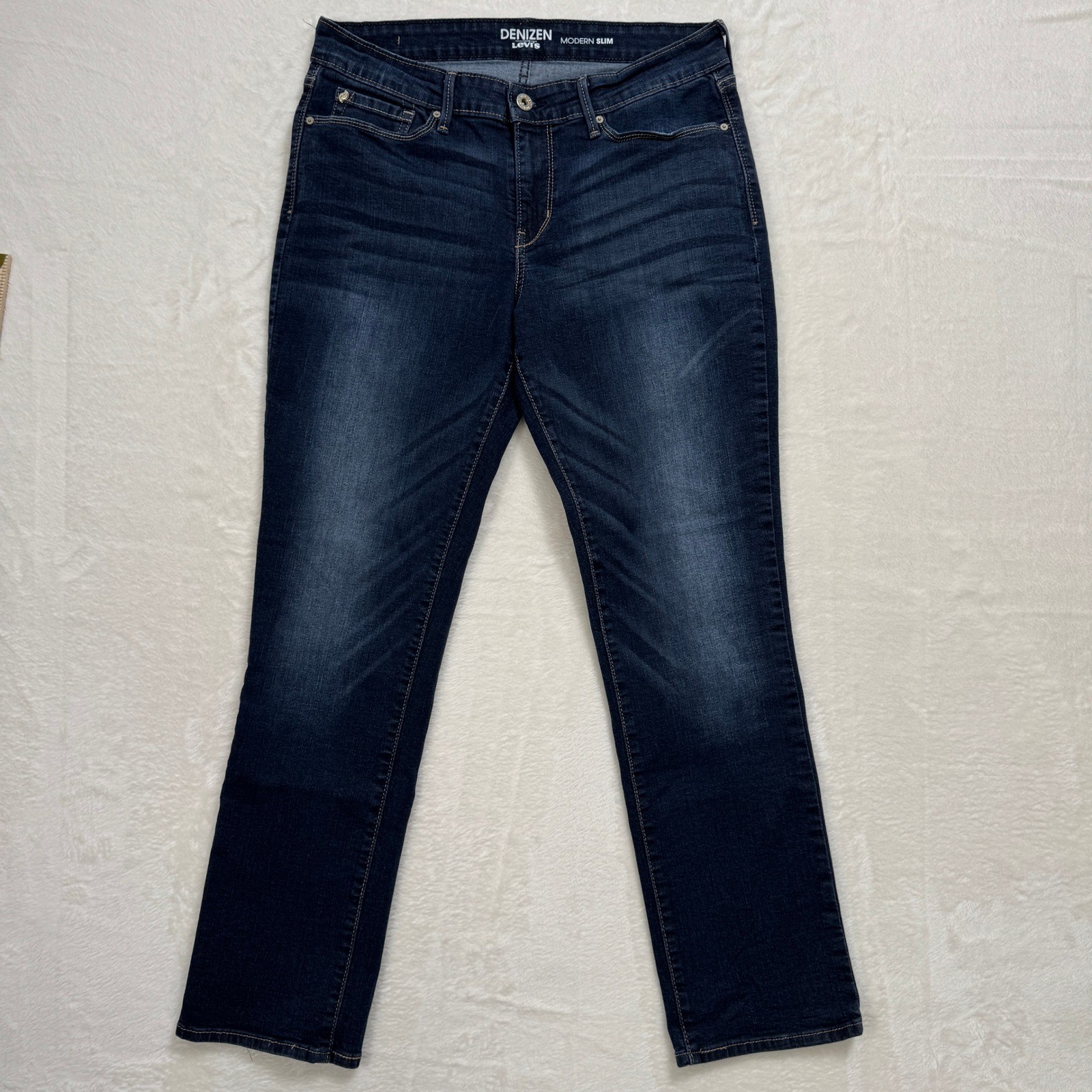 Denizen Levi's Jeans Womens 10M Dark Wash Modern Slim Stretch Denim Indigo