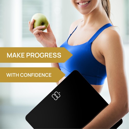 Bathroom Scale, Highly Accurate Digital Bathroom Body Scale, Measures Weight ... - Picture 3 of 6