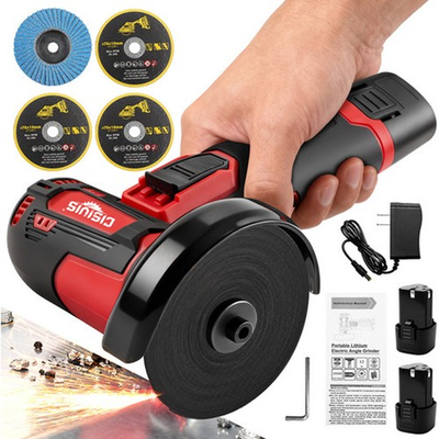 #ad 3 Inch 12V Lithium Electric Angle Grinder Handheld Grinding Polishing Tool $19.99