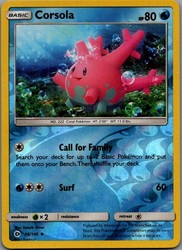 Corsola 36/149 Sun & Moon Base Set Reverse Holo