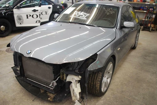 OEM Side View Door Mirror For Bmw 530I Right Blk-Text Gry-Cvr Pwr Tested Gd