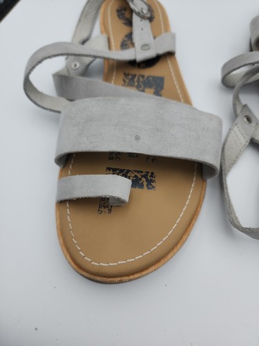 SOREL Womens Ella Sandal Gray Crisscross Ankle Strap Sandals Size 8.5 NWOT🙂 - Picture 7 of 7