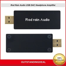 Rod Rain Audio USB DAC Headphone Amplifier Hifi External Sound Card ES9018K2M
