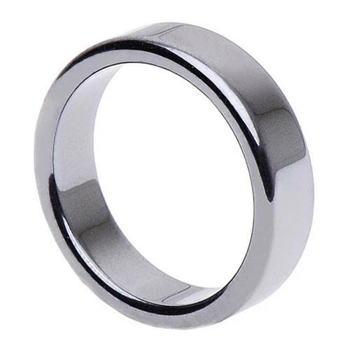 Hematite Ring Finger Ring Finger Jewelry Unisex Plain, Smooth, Grey, Stone Ring