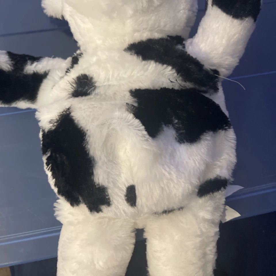 Черно-белая плюшевая грелка для микроволновой печи для молочных коров — облегчение судорог - Изображение 4 из 4