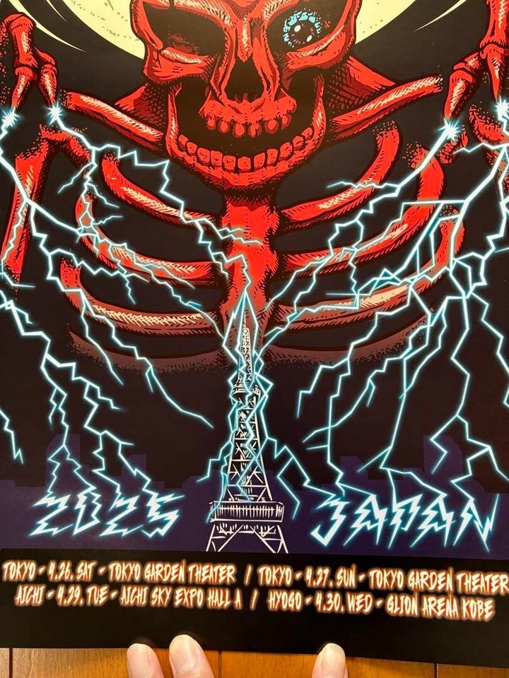 Offspring / Japan Tour 2025 Concert Original Gig Poster 18x24in (457x610mm) - Image 3 of 4