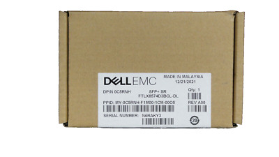 C5RNH Dell 10GBase-SR SFP+ Optical Transceiver 0C5RNH AFBR-709SMZ FTLX8574D3BCL
