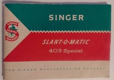 Vintage Singer Slant-O-Matic 403 Special Sewing Machine Attachments in Orig Box