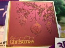 Gemini By Crafters Companion Opulent Baubles 3D Embossing Folder 6" x 6"