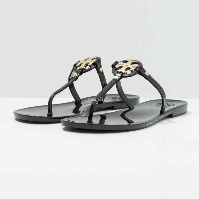 tory burch jelly sandals black