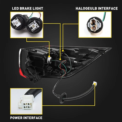 Driver Left Side Outer LED Tail Light For 2019-2023 Toyota RAV4 Rear Brake Lamp - Picture 7 of 18