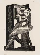 Dancers Charles Turzak 1939 Woodcut Archival Quality Art Print to Frame