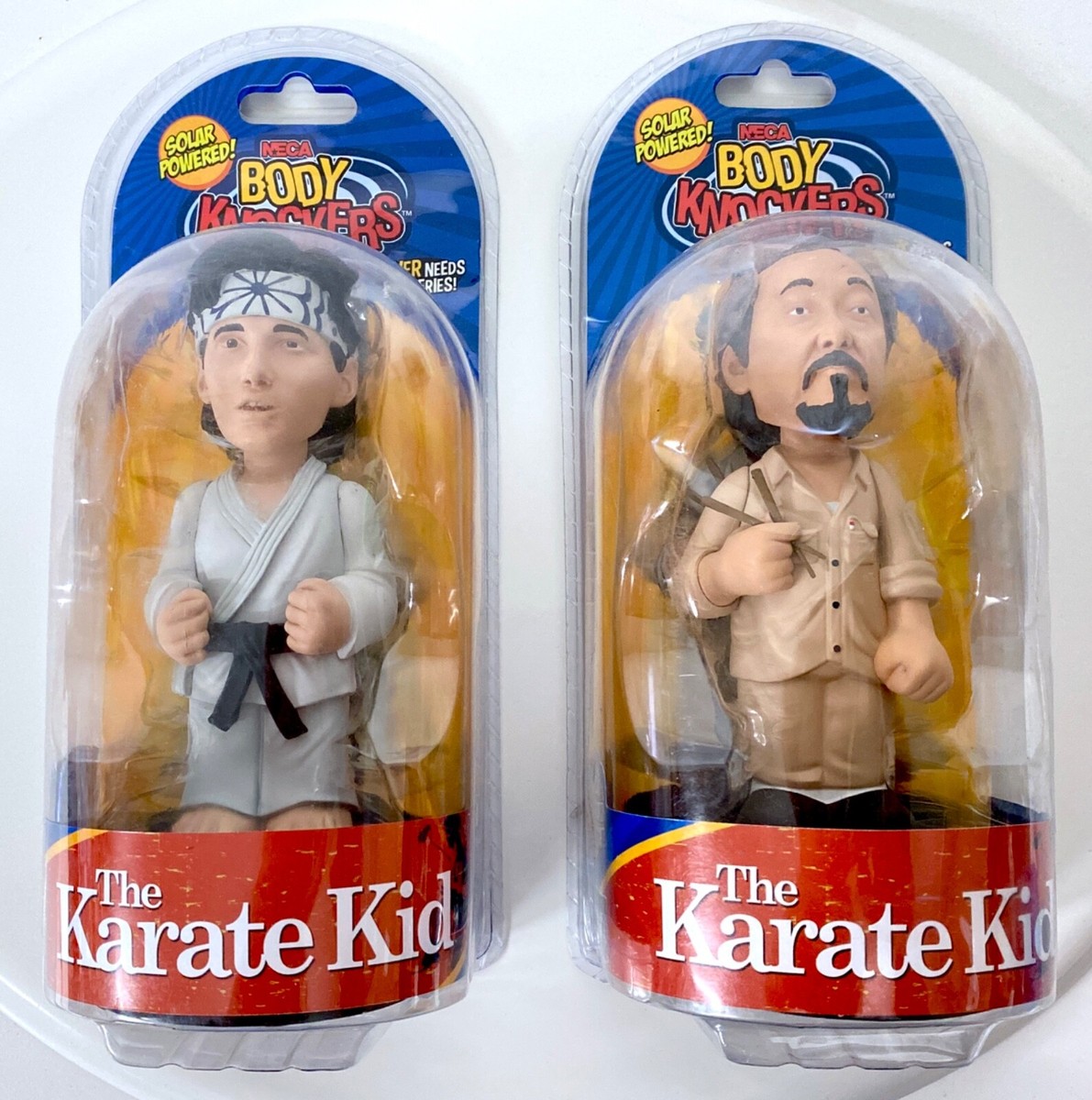 NECA Solar Powered Body Knockers The Karate Kid Daniel and Mr