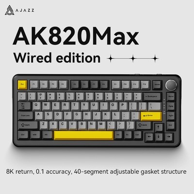 AJAZZ AK820 MAX Wired Gaming Keyboard Adjustable Drive Magnetic Switch