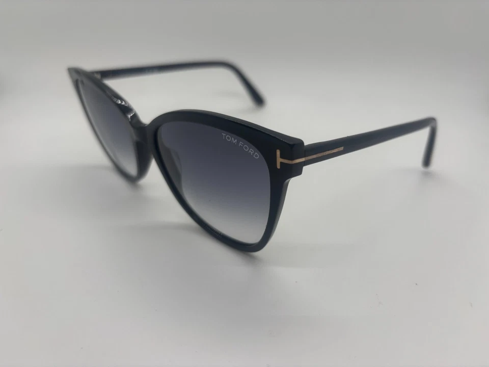 NUEVO Tom Ford Ani TF844 01B Gafas de sol negras ojo de gato 58-18-140 mm SIN ESTUCHE Foto 3 de 4
