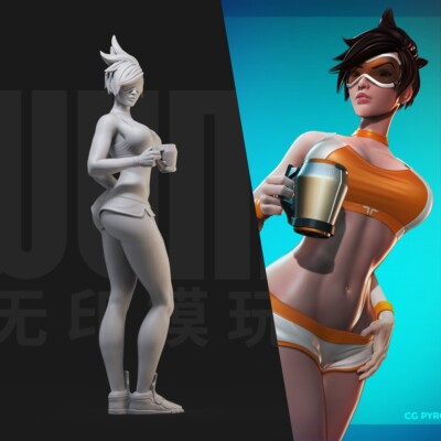 1/24 Resin Young Lady Hero Game Role Unpainted Unassembled 498-wy